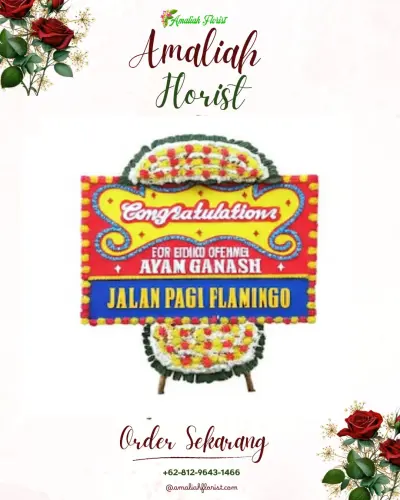 Bunga Papan Congratulation di Taman Sidoarjo